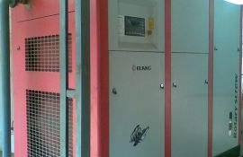 0中間環(huán)節(jié)廠家直供醫(yī)院高壓氧艙螺桿式空壓機，全方面解決動力系統(tǒng)送氣問題